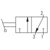 Zaw&oacute;r ręczny - dźwignia boczna dwupozycyjna 3/2 PNEUMAX