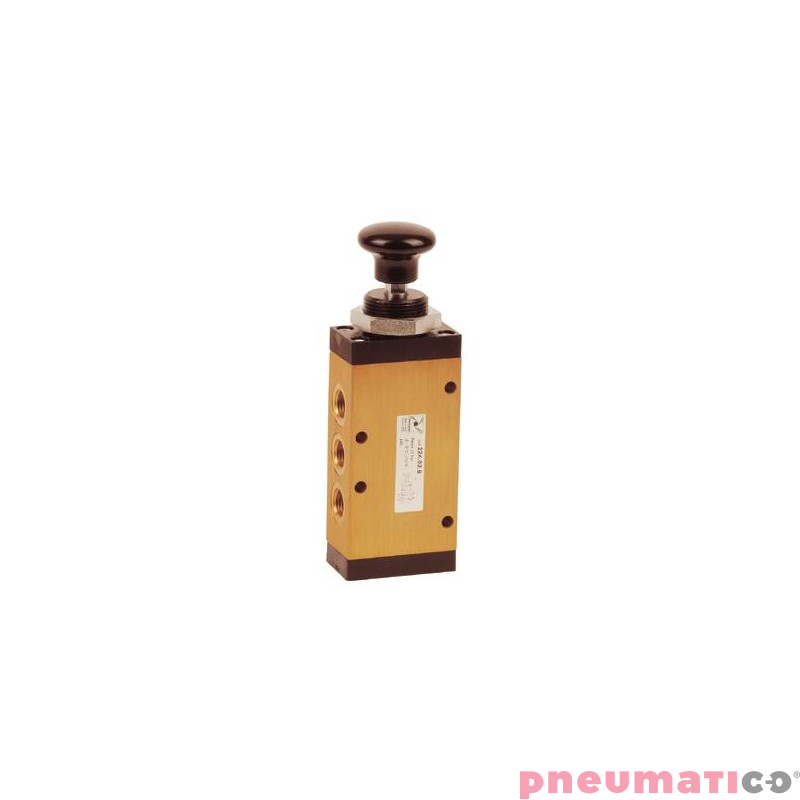 Zawór ręczny - przycisk cięgno sprężyna 5/2 PNEUMAX Zawór ręczny - przycisk cięgno sprężyna 5/2 PNEUMAX