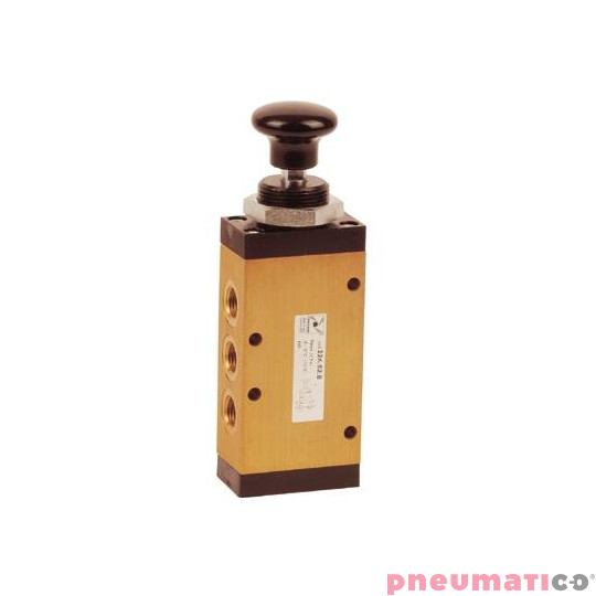 Zawór ręczny - przycisk cięgno sprężyna 5/2 PNEUMAX Zawór ręczny - przycisk cięgno sprężyna 5/2 PNEUMAX
