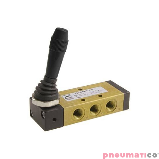 Zawór ręczny - dźwignia boczna sprężyna 5/2 PNEUMAX Zawór ręczny - dźwignia boczna sprężyna 5/2 PNEUMAX