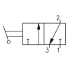 Zaw&oacute;r ręczny - dźwignia boczna dwupozycyjna 3/2 PNEUMAX