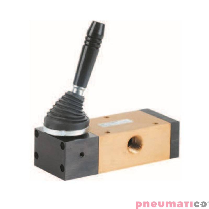 Zawór ręczny - dźwignia boczna dwupozycyjna 5/2 PNEUMAX Zawór ręczny - dźwignia boczna dwupozycyjna 5/2 PNEUMAX