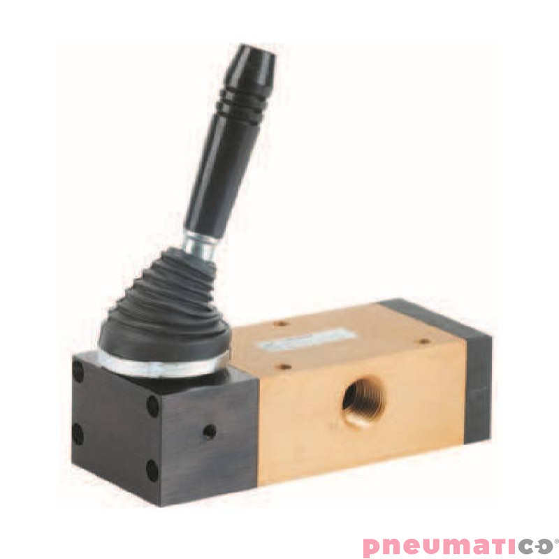 Zawór ręczny - dźwignia boczna sprężyna 5/2 PNEUMAX Zawór ręczny - dźwignia boczna sprężyna 5/2 PNEUMAX