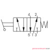 Zawór ręczny - dźwignia boczna sprężyna 5/2 PNEUMAX Zawór ręczny - dźwignia boczna sprężyna 5/2 PNEUMAX
