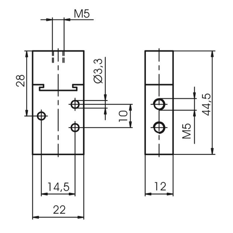 Zawór pneumatyczny - sprężyna 3/2 PNEUMAX Zawór pneumatyczny - sprężyna 3/2 PNEUMAX