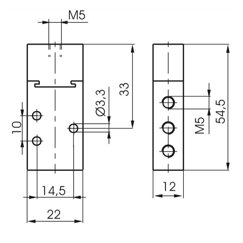 Zawór pneumatyczny - sprężyna 5/2 PNEUMAX Zawór pneumatyczny - sprężyna 5/2 PNEUMAX