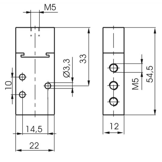 Zawór pneumatyczny - sprężyna 5/2 PNEUMAX Zawór pneumatyczny - sprężyna 5/2 PNEUMAX