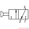 Zawór ręczny - przycisk awaryjny dwupozycyjny 3/2 NC PNEUMAX Zawór ręczny - przycisk awaryjny dwupozycyjny 3/2 NC PNEUMAX