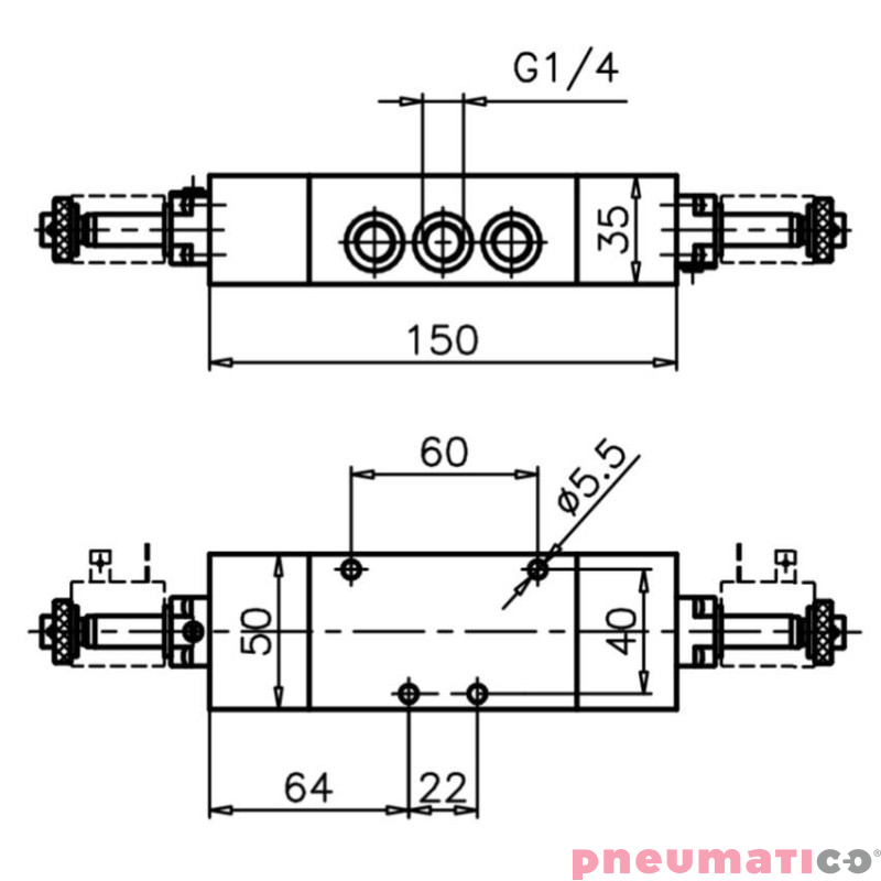 Elektrozaw&oacute;r - cewka - cewka 5/2 PNEUMAX
