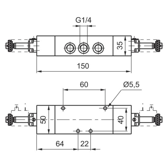 Elektrozawór - cewka - cewka 5/3 PNEUMAX Elektrozawór - cewka - cewka 5/3 PNEUMAX