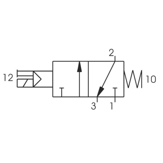 Zaw&oacute;r elektromagnetyczny - cewka - sprężyna 3/2 PNEUMAX