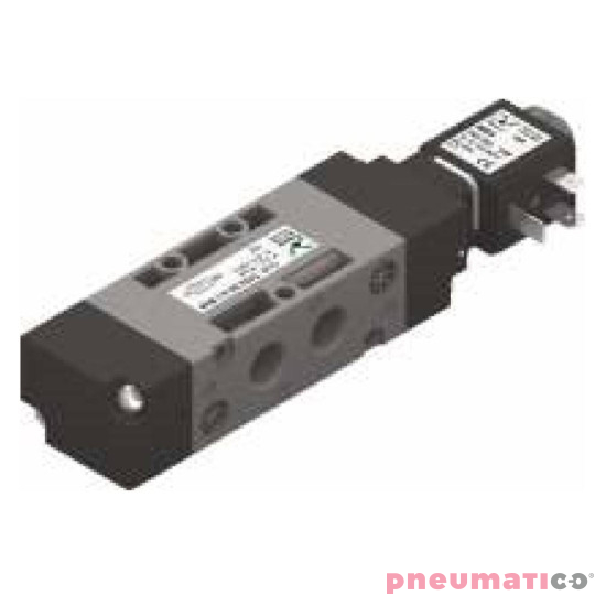 Zawór elektromagnetyczny - cewka - sprężyna (zasilanie wewnętrzne pilota) 5/2 PNEUMAX T424.52.0.1.B Zawór elektromagnetyczny - cewka - sprężyna (zasilanie wewnętrzne pilota) 5/2 PNEUMAX T424.52.0.1.B