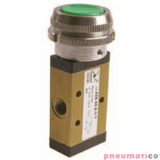 Zaw&oacute;r ręczny - przycisk sprężyna 3/2 PNEUMAX