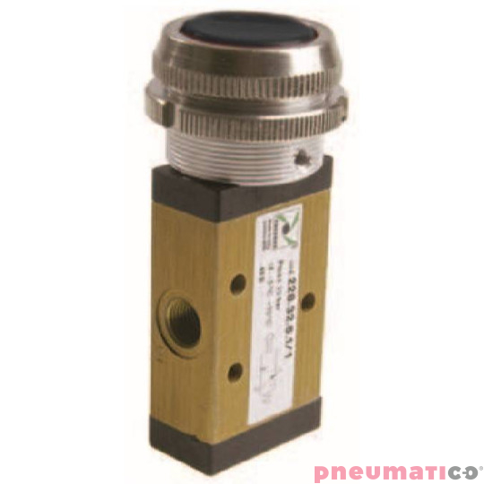 Zawór ręczny - przycisk sprężyna 3/2 PNEUMAX Zawór ręczny - przycisk sprężyna 3/2 PNEUMAX