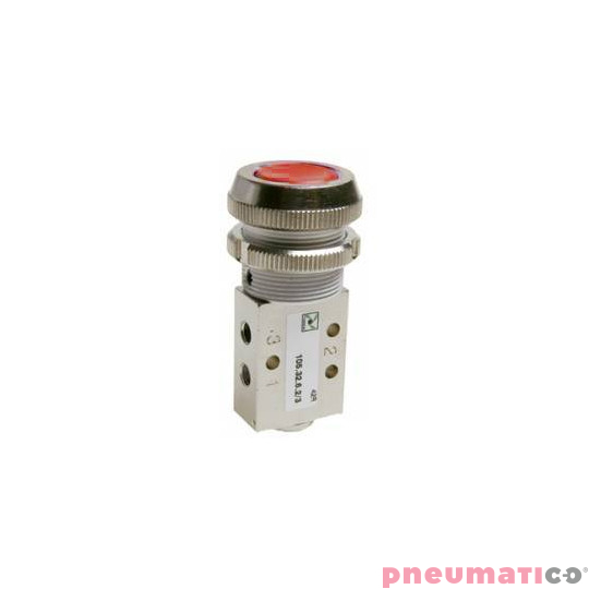 Zaw&oacute;r ręczny - przycisk sprężyna 3/2 PNEUMAX