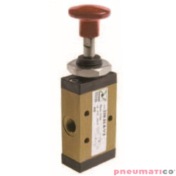 Zaw&oacute;r ręczny - przycisk sprężyna 3/2 PNEUMAX