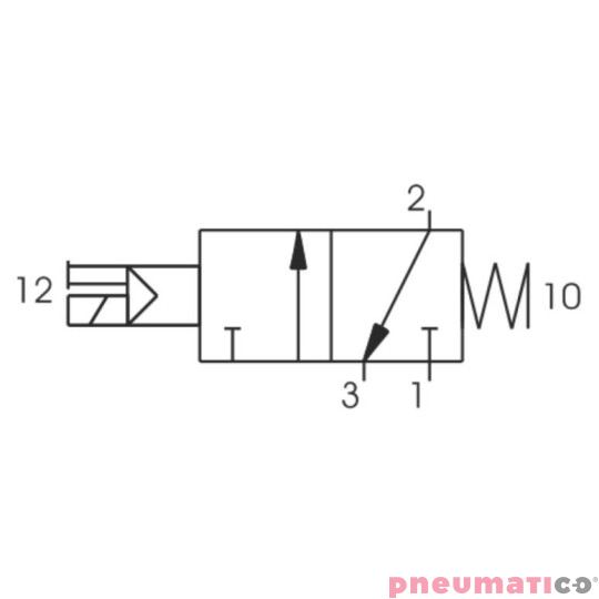 Zaw&oacute;r elektromagnetyczny - cewka - sprężyna 3/2 PNEUMAX