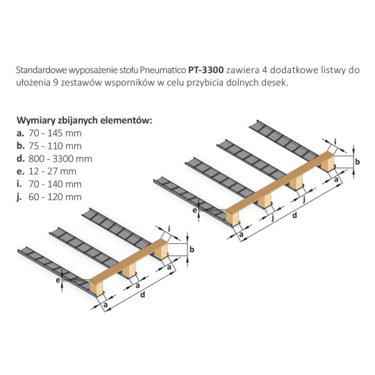 Stół do produkcji palet PT-3300 Stół do produkcji palet PT-3300