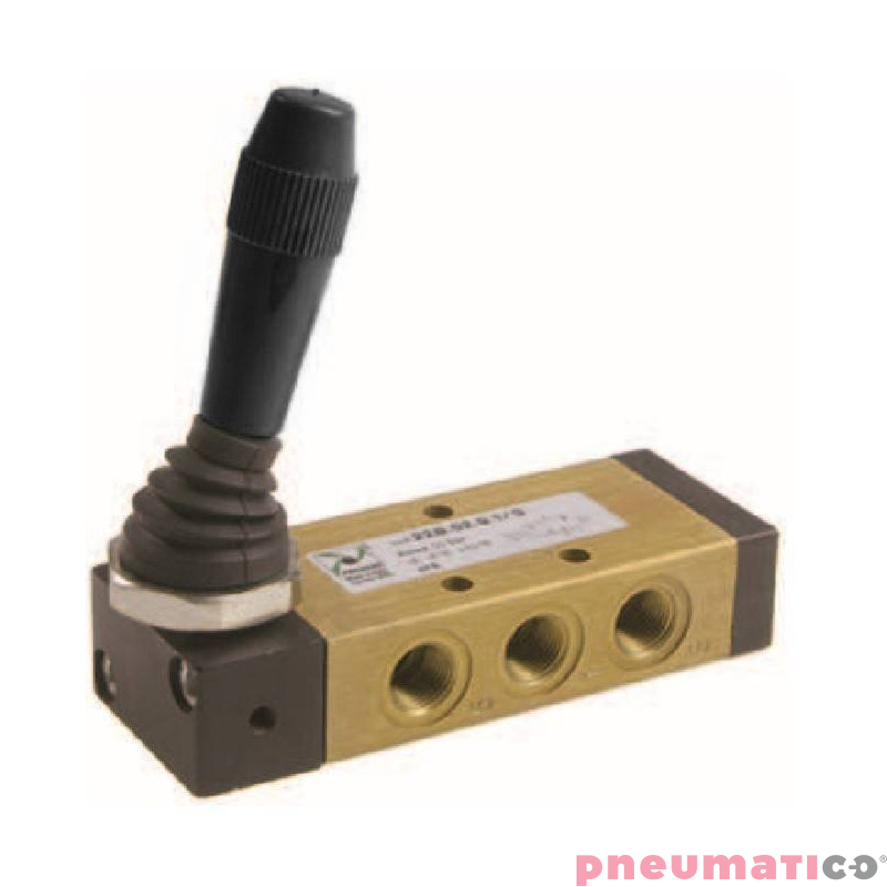 Zawór ręczny - dźwignia boczna dwupozycyjna 5/2 PNEUMAX Zawór ręczny - dźwignia boczna dwupozycyjna 5/2 PNEUMAX