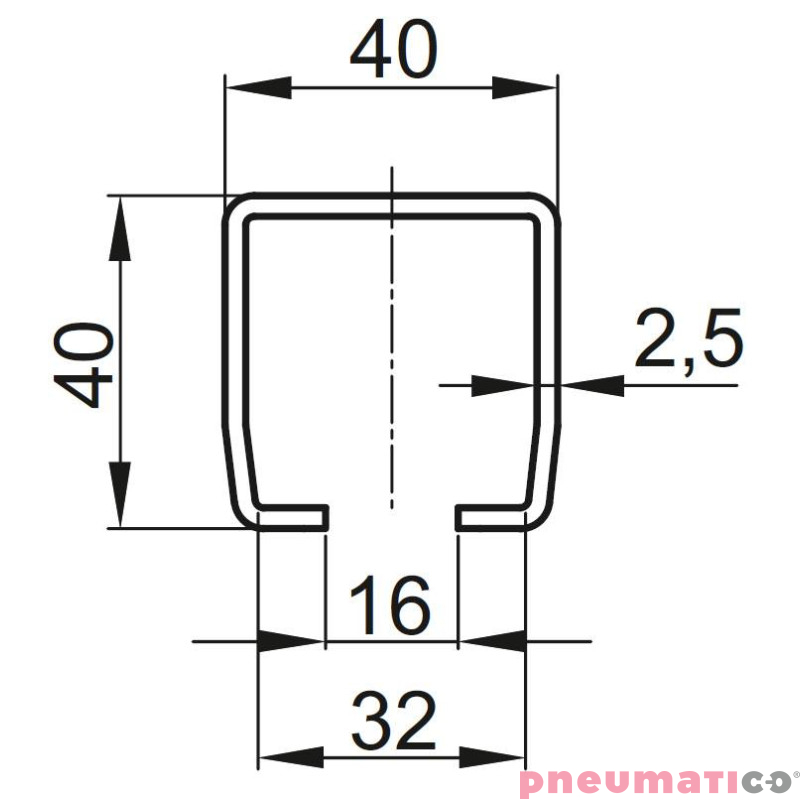 Prowadnica – szyna jezdna do narzędzi Pneumatico JG‐S200 2m Prowadnica – szyna jezdna do narzędzi Pneumatico JG‐S200 2m
