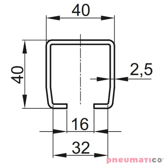 Prowadnica – szyna jezdna do narzędzi Pneumatico JG‐S200 2m Prowadnica – szyna jezdna do narzędzi Pneumatico JG‐S200 2m