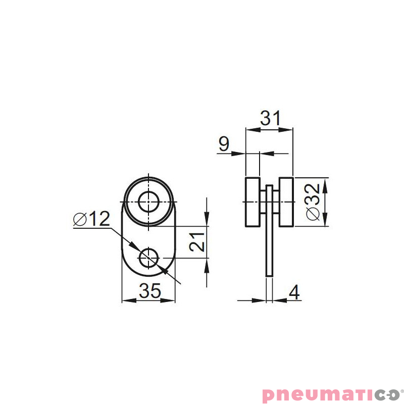 Wózek jednokołowy Pneumatico JG‐0016 Wózek jednokołowy Pneumatico JG‐0016