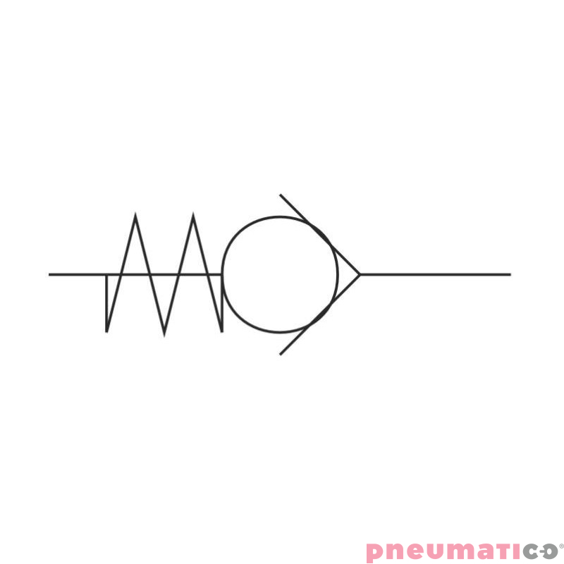 Zawór zwrotny NBR G 3/8" PNEUMAX 6.07.38 Zawór zwrotny NBR G 3/8" PNEUMAX 6.07.38