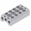 Baza aluminiowa dla zawor&oacute;w 5/2 - 5/3 PNEUMAX