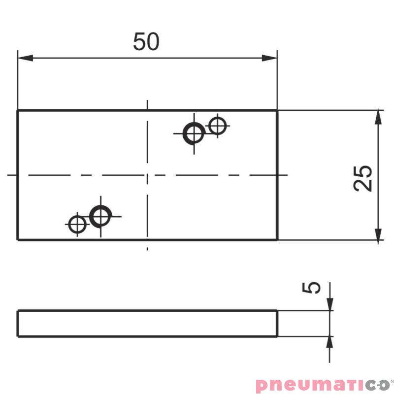 Płytka zamykająca (zaślepka) PNEUMAX