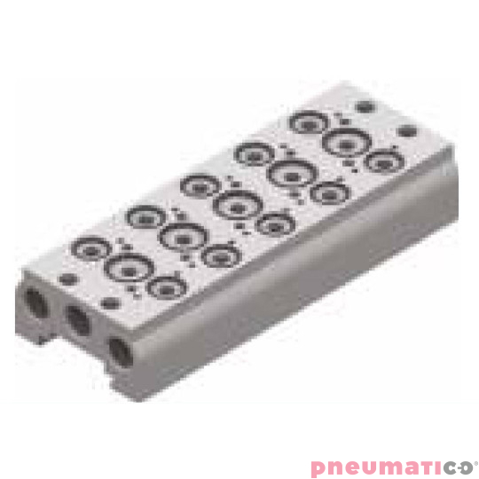 Płyta (baza) przyłączeniowa, aluminiowa, dla zawor&oacute;w T488 PNEUMAX