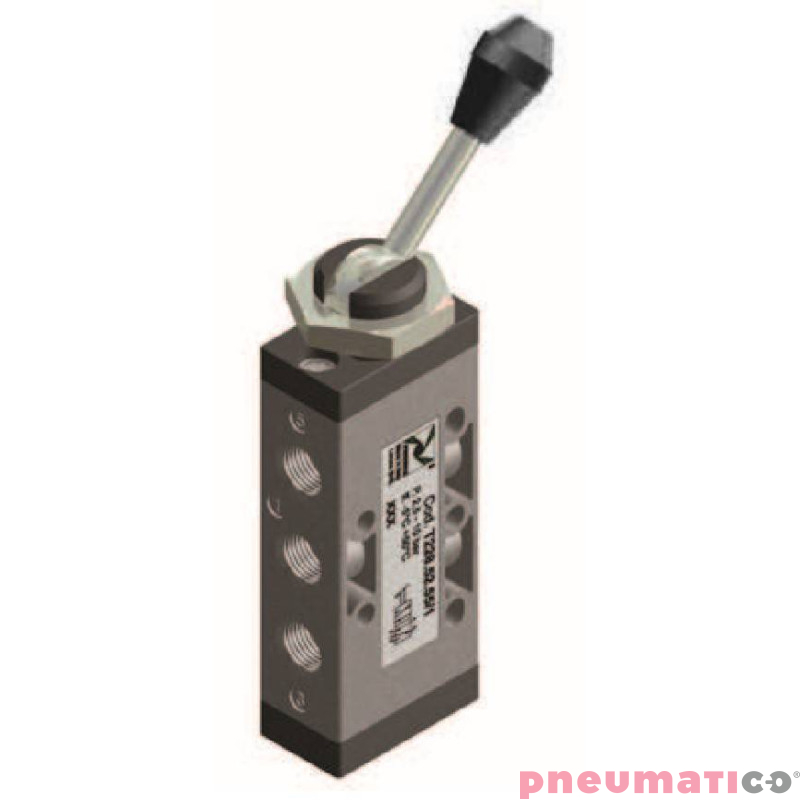 Zawór ręczny - dźwignia dwupozycyjna 5/2 PNEUMAX Zawór ręczny - dźwignia dwupozycyjna 5/2 PNEUMAX