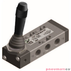 Zaw&oacute;r ręczny - dźwignia boczna sprężyna 5/2 PNEUMAX