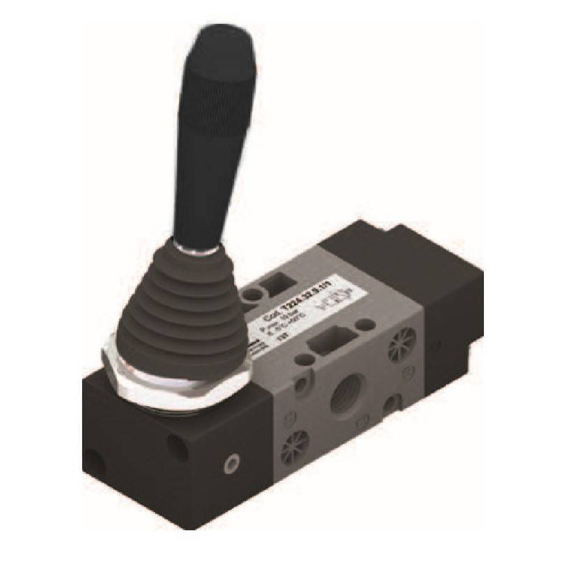 Zaw&oacute;r ręczny - dźwignia boczna dwupozycyjna - sprężyna 3/2 PNEUMAX