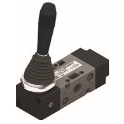 Zaw&oacute;r ręczny - dźwignia boczna dwupozycyjna - sprężyna 3/2 PNEUMAX