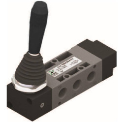 Zaw&oacute;r ręczny - dźwignia boczna dwupozycyjna - sprężyna 5/2 PNEUMAX