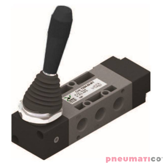 Zawór ręczny - dźwignia boczna dwupozycyjna 5/2 PNEUMAX Zawór ręczny - dźwignia boczna dwupozycyjna 5/2 PNEUMAX