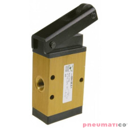 Zaw&oacute;r ręczny - dźwignia z rolką - sprężyna 3/2 PNEUMAX