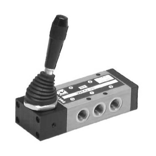 Zawór ręczny - dźwignia boczna dwupozycyjna 5/2 PNEUMAX Zawór ręczny - dźwignia boczna dwupozycyjna 5/2 PNEUMAX