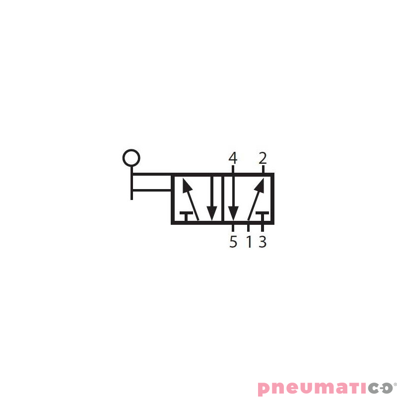 Zawór ręczny pokrętło G-522TB 5/2 Zawór ręczny pokrętło G-522TB 5/2