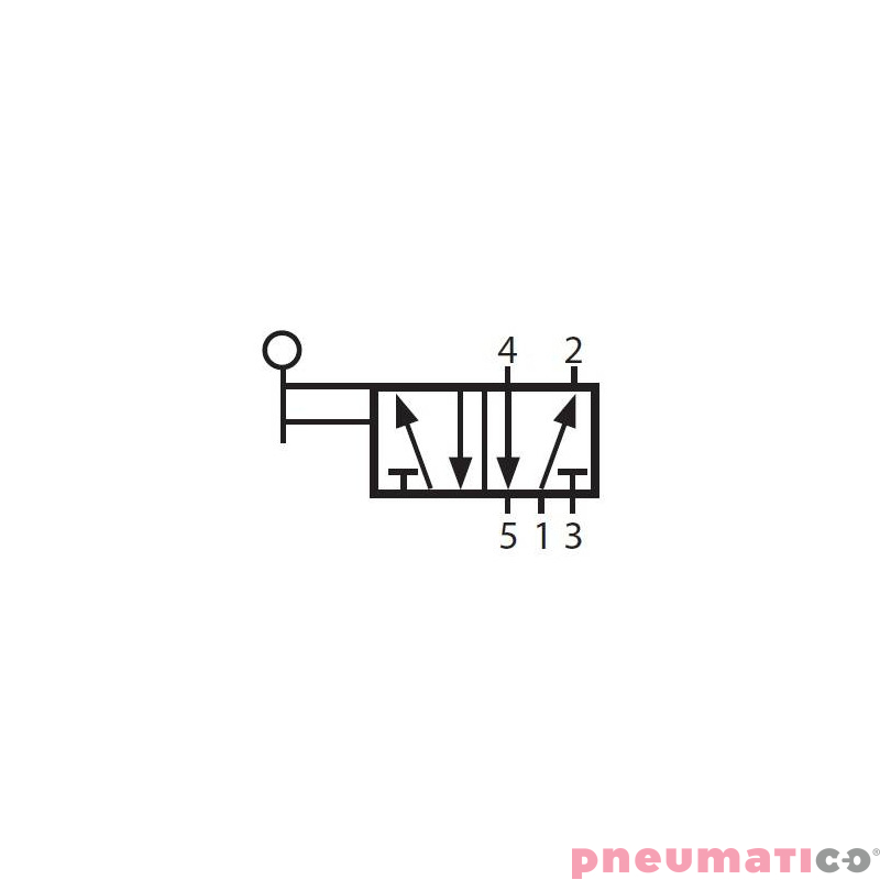 Zaw&oacute;r ręczny typu przełącznik G-522LB 5/2