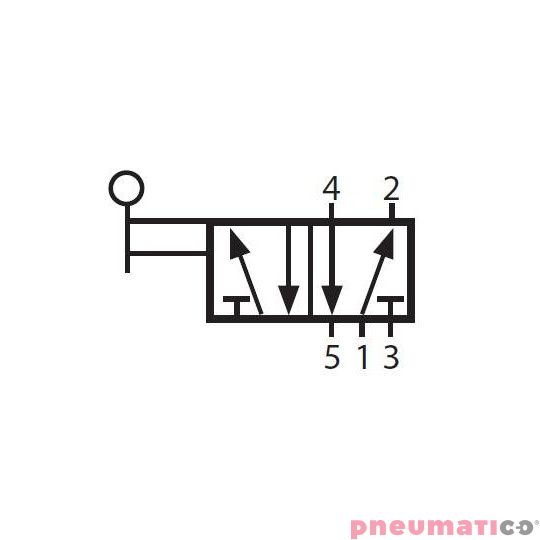 Zaw&oacute;r ręczny typu przełącznik G-522LB 5/2