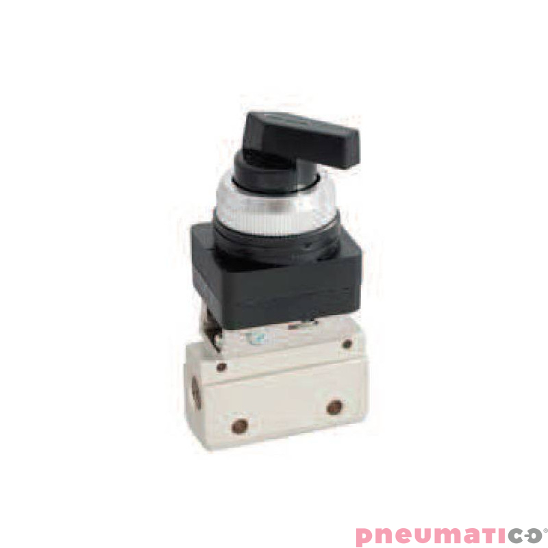 Zawór ręczny typu przełącznik TEKMA G-321-LB 3/2 NC G1/8" Zawór ręczny typu przełącznik TEKMA G-321-LB 3/2 NC G1/8"