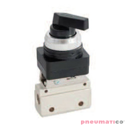 Zaw&oacute;r ręczny typu przełącznik TEKMA G-321-LB 3/2 NC G1/8"