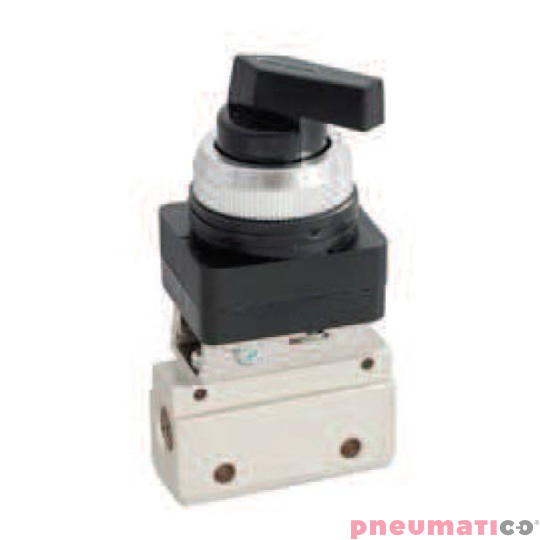 Zawór ręczny typu przełącznik TEKMA G-321-LB 3/2 NC G1/8" Zawór ręczny typu przełącznik TEKMA G-321-LB 3/2 NC G1/8"