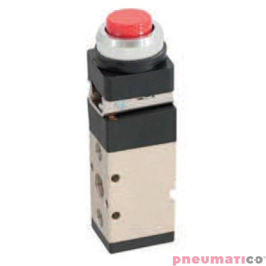 Zawór ręczny z przyciskiem G-522PPL 5/2 Zawór ręczny z przyciskiem G-522PPL 5/2