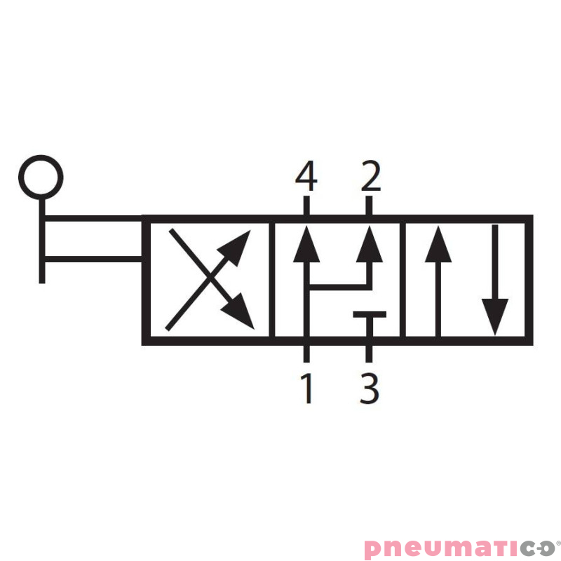 Zaw&oacute;r ręczny dźwigniowy TEKMA 4/3 G3/8" centralnie zasilany TG-34-S-10H