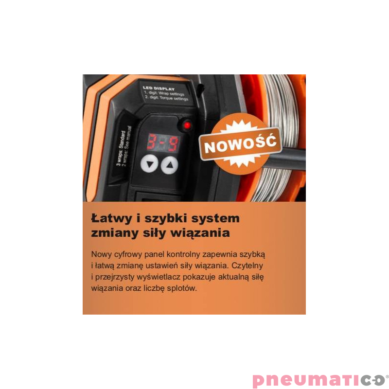 Wiązarka do drutu akumulatorowa TJEP Ultra Grip 3G 40mm 