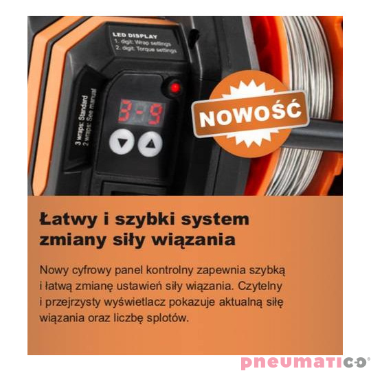 Wiązarka do drutu akumulatorowa TJEP Ultra Grip 3G 40mm 