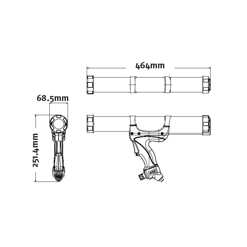 Wyciskacz do mas Airflow3 Combi COX SC1708 310-600ml