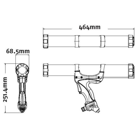 Wyciskacz do mas Airflow3 Combi COX SC1708 310-600ml